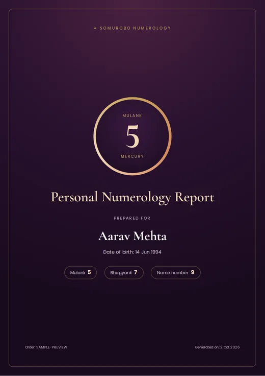 Sample report cover
